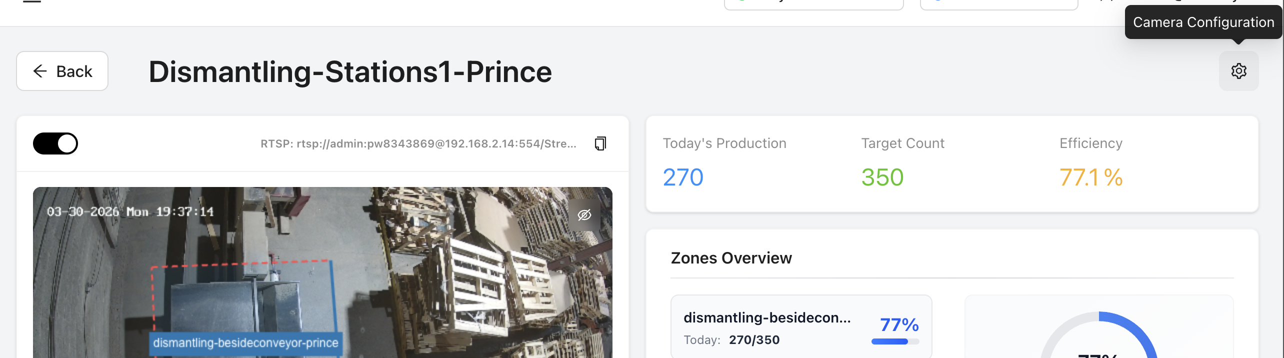 Camera Onboarding — Open Zone Editor
