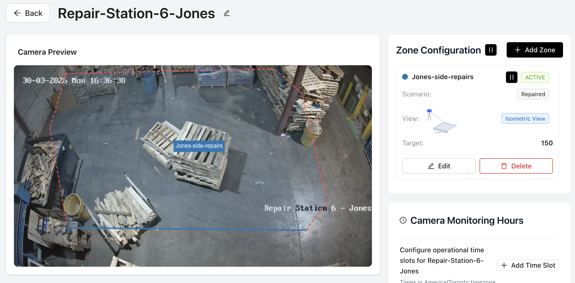 Camera Placement — Isometric View