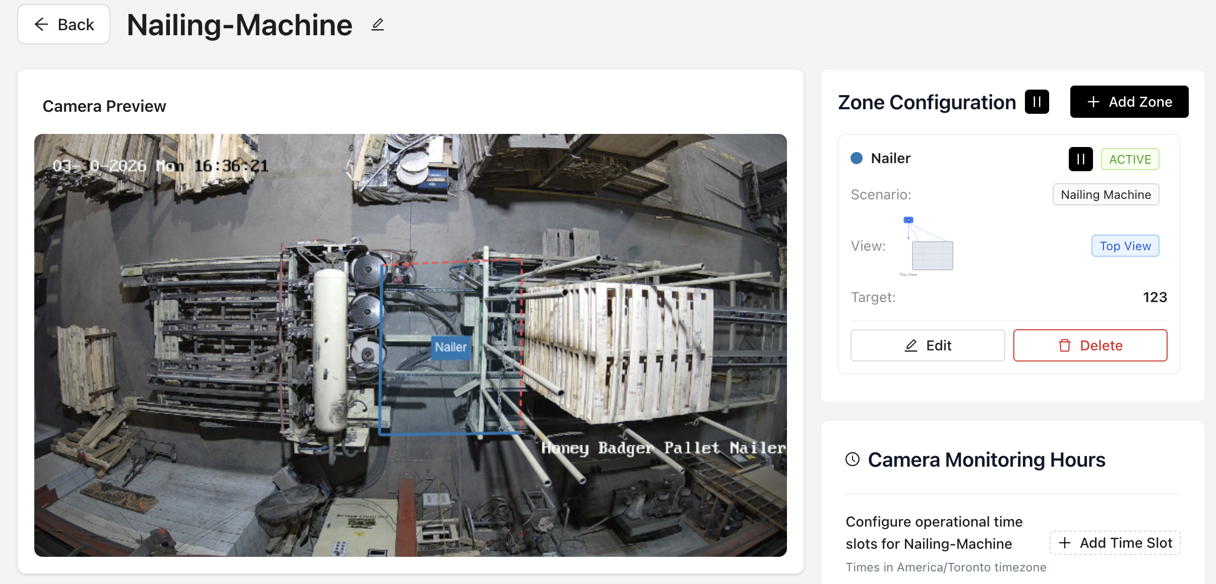 Camera Placement — Top-Down View