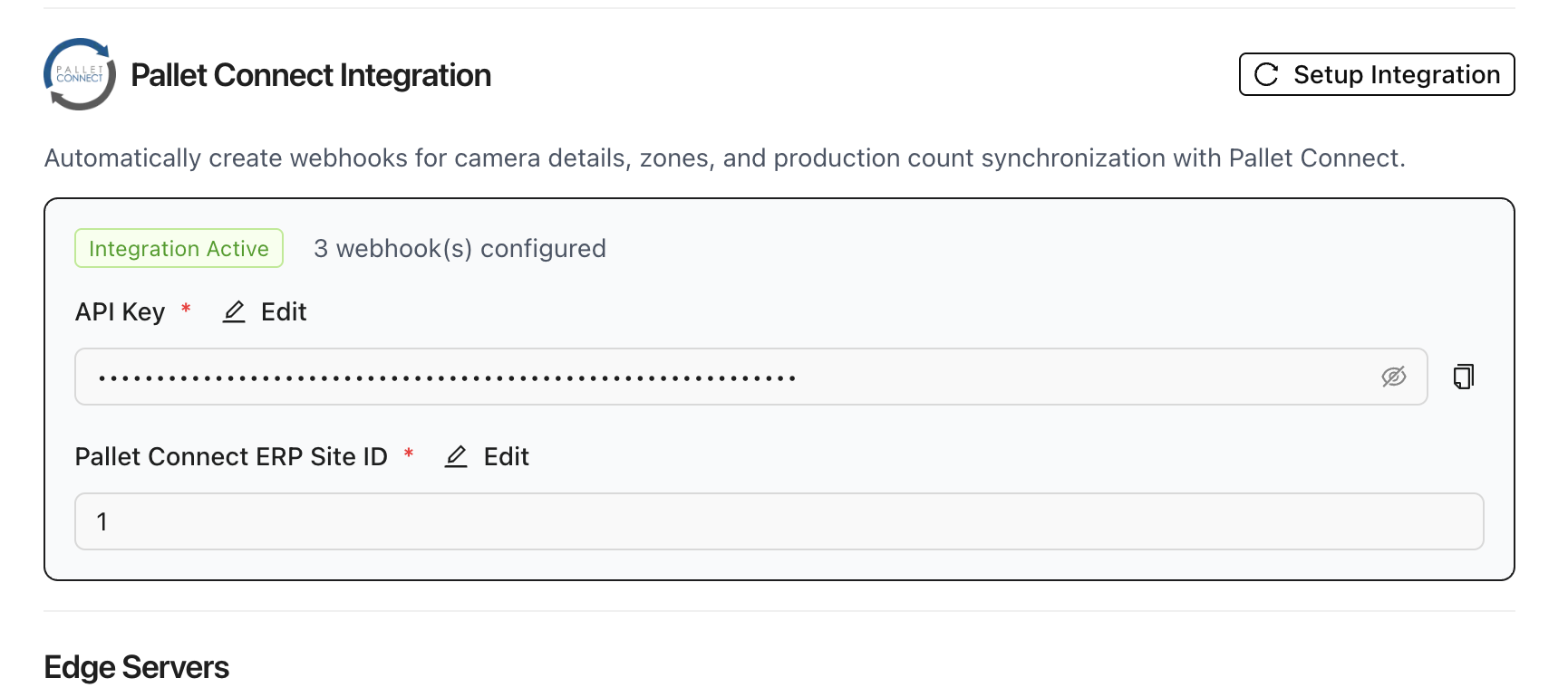 PalletConnect ERP Integration