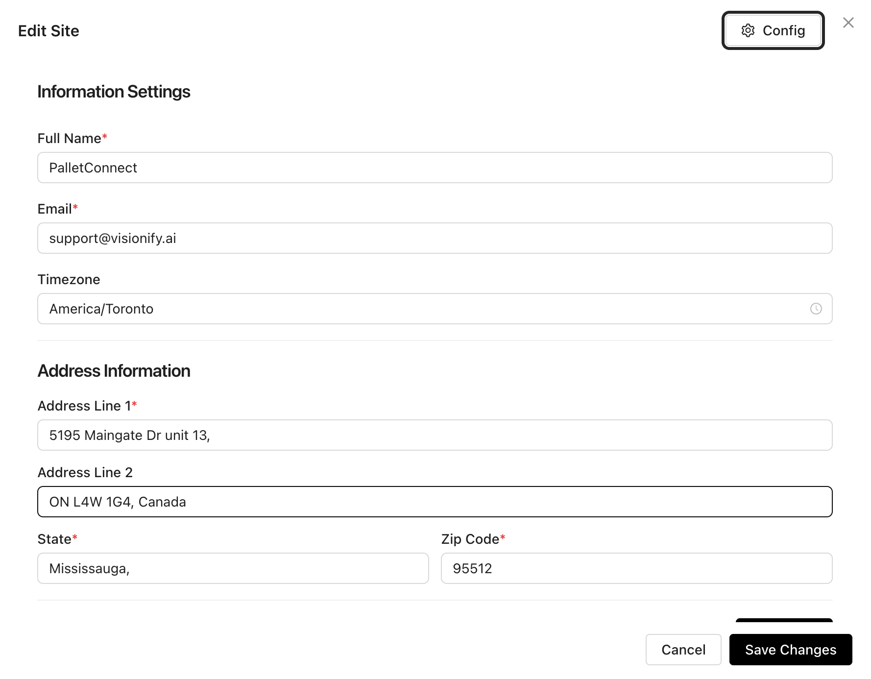 Setup Your Facility Profile